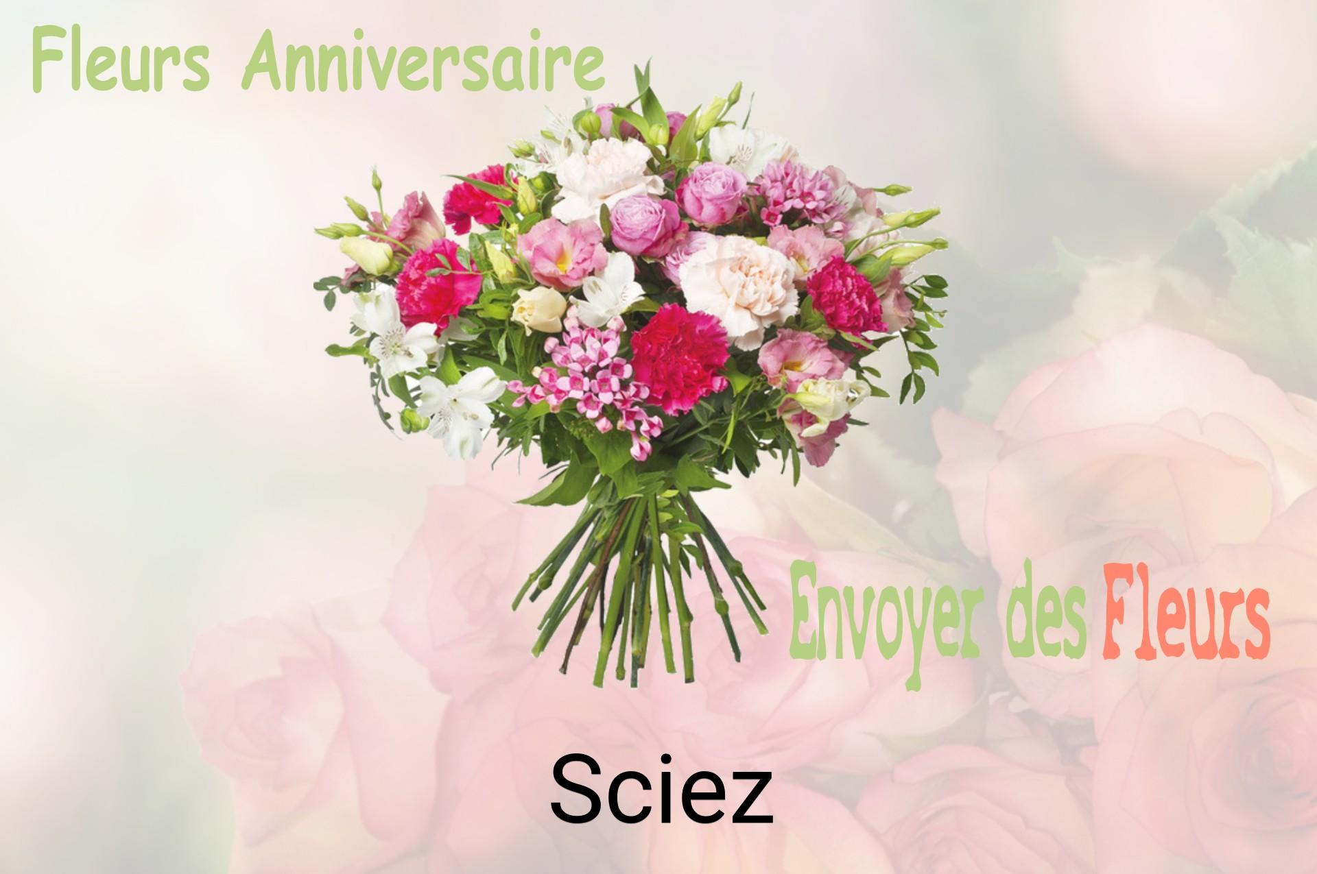 Bouquet de fleurs d’anniversaire livré à Sciez